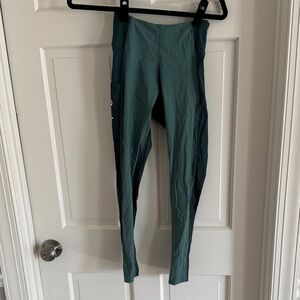 Rapha Black Cycling 3/4 length leggings  with White Logo Print